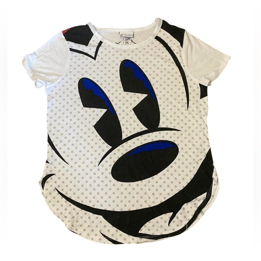 Disney Mickey Mouse Face Womens Tshirt